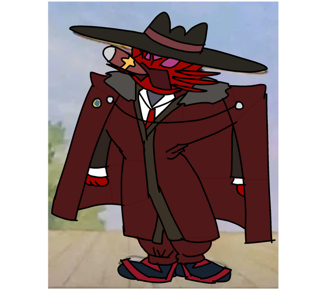 Based on several things, a scene from Tom and Jerry, Kamen Rider Maou, and his actor's reveal. Had to.